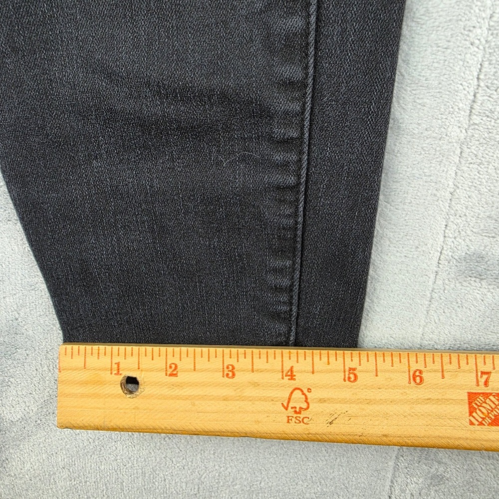 American Eagle Ne(x)t Level Stretch Jegging Jean Black Distressed Womens 12 Long - Picture 7 of 13